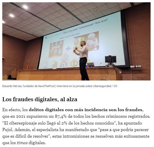 Artículo sobre ciberseguridad Artículo de CRÓNICA GLOBAL: Ciberseguridad para todos