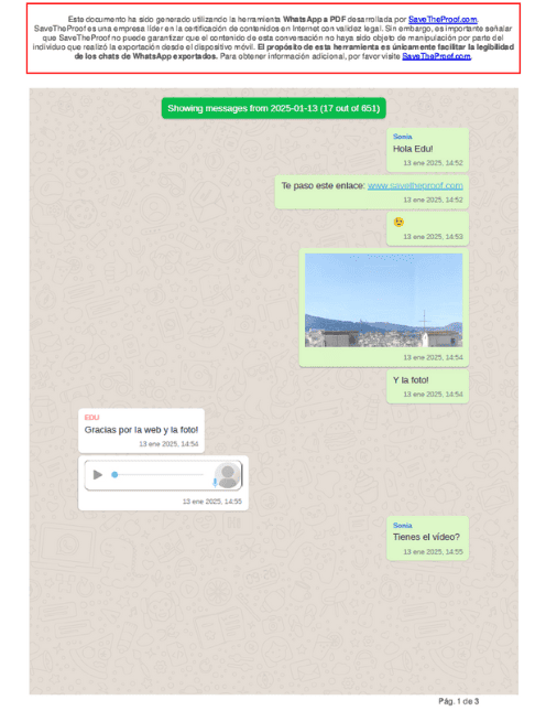 Chat WhatsApp on PDF