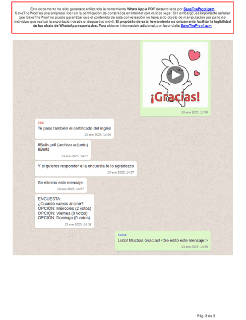 Chat WhatsApp on PDF