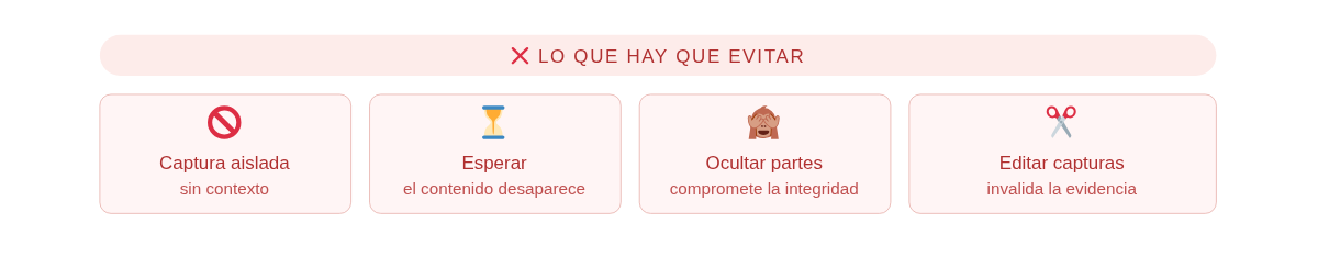 Lo que no hay que hacer al certificar publicaciones en redes sociales Lo que no hay que hacer al certificar publicaciones en redes sociales